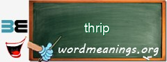 WordMeaning blackboard for thrip